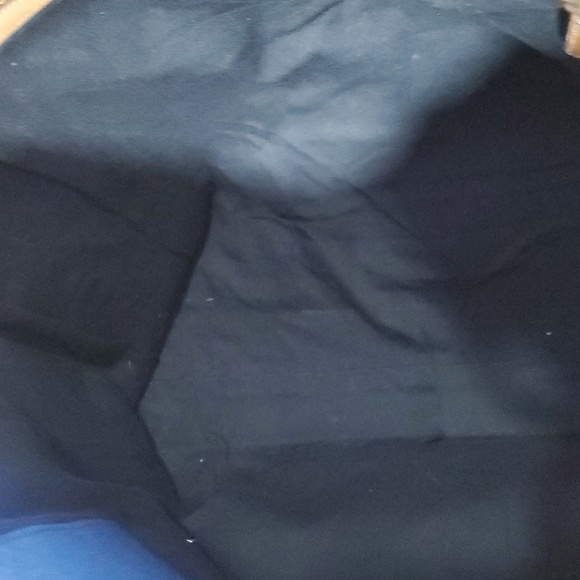 Upcycled Brown and tan Leather handbag - Picture 13 of 17